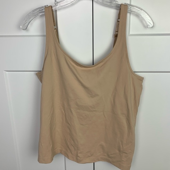 Chico's Other - Chicos Size 1 M Beige Nude Camisole Tank Top Shapewear